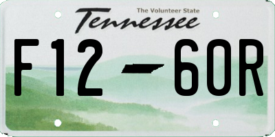 TN license plate F1260R