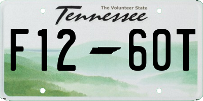 TN license plate F1260T