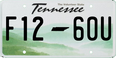 TN license plate F1260U