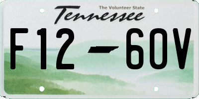 TN license plate F1260V