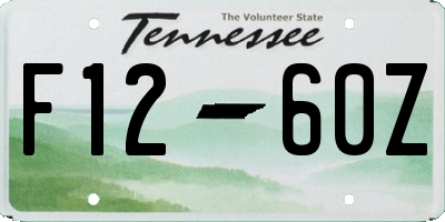 TN license plate F1260Z