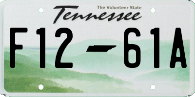 TN license plate F1261A