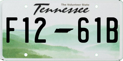 TN license plate F1261B