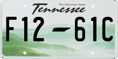 TN license plate F1261C