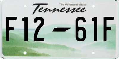 TN license plate F1261F