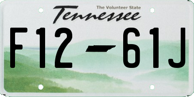 TN license plate F1261J
