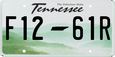 TN license plate F1261R