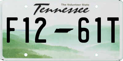 TN license plate F1261T
