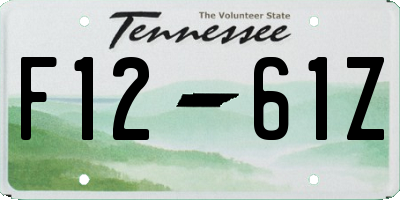 TN license plate F1261Z