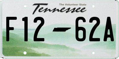 TN license plate F1262A