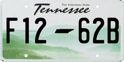 TN license plate F1262B
