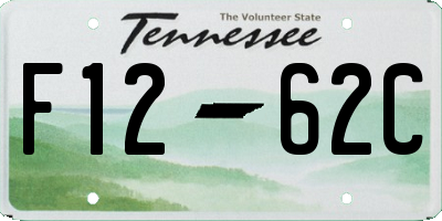 TN license plate F1262C