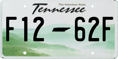 TN license plate F1262F