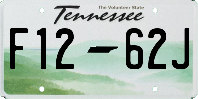 TN license plate F1262J