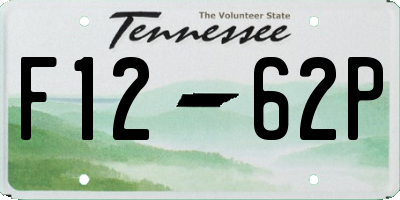 TN license plate F1262P