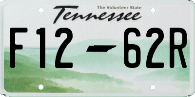 TN license plate F1262R
