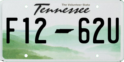 TN license plate F1262U