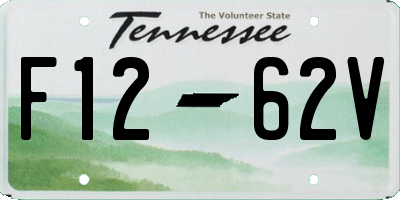 TN license plate F1262V