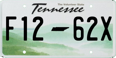 TN license plate F1262X