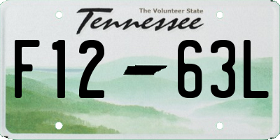 TN license plate F1263L