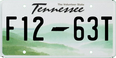TN license plate F1263T