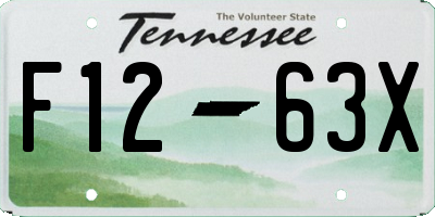 TN license plate F1263X