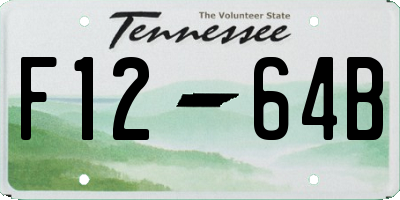 TN license plate F1264B