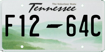 TN license plate F1264C