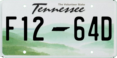TN license plate F1264D