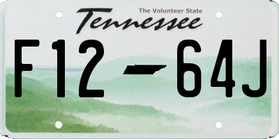 TN license plate F1264J