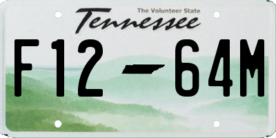 TN license plate F1264M