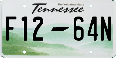 TN license plate F1264N