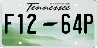TN license plate F1264P