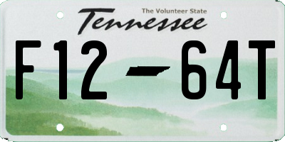 TN license plate F1264T
