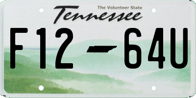 TN license plate F1264U