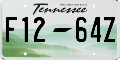 TN license plate F1264Z
