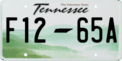 TN license plate F1265A