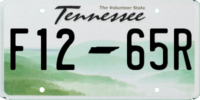 TN license plate F1265R