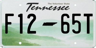 TN license plate F1265T