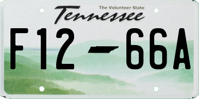 TN license plate F1266A