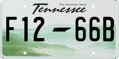 TN license plate F1266B