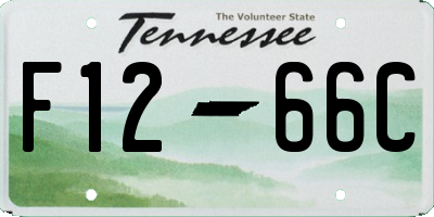 TN license plate F1266C