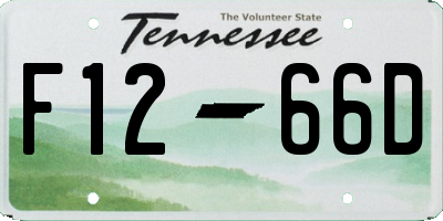 TN license plate F1266D