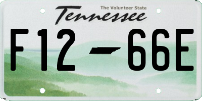 TN license plate F1266E