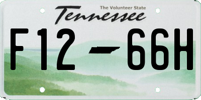 TN license plate F1266H