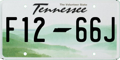 TN license plate F1266J