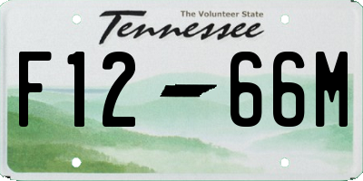TN license plate F1266M