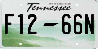 TN license plate F1266N