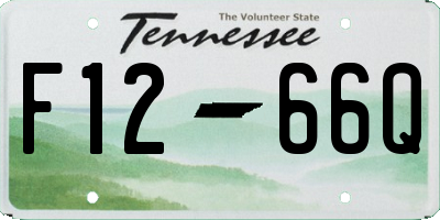 TN license plate F1266Q