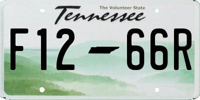 TN license plate F1266R